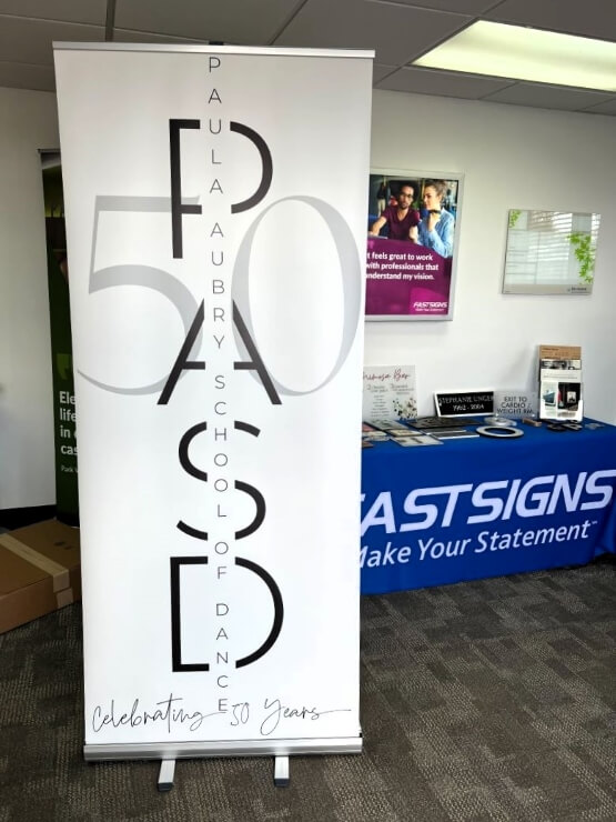 Custom banner stands